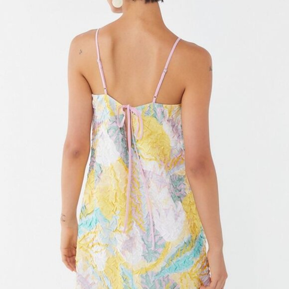 Urban Outfitters cactus rose tie back mini slip dress - Picture 7 of 8